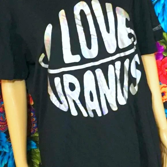 *RARE* MEN’S JEFFREE STAR x MANNY MUA TEE SHIRT SIZE LARGE I LOVE URANUS CHROME - Picture 9 of 11